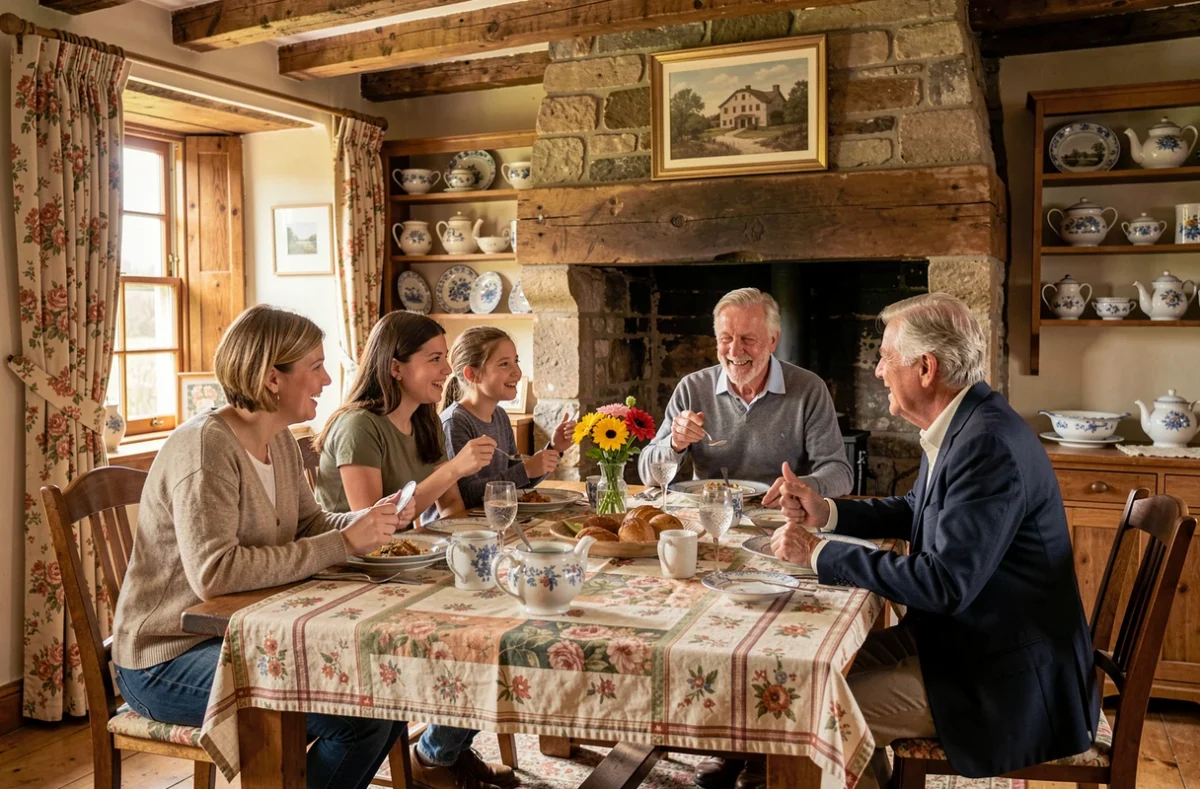 Famille française en séjour immersif chez une famille anglaise en Normandie avec Anglais in France