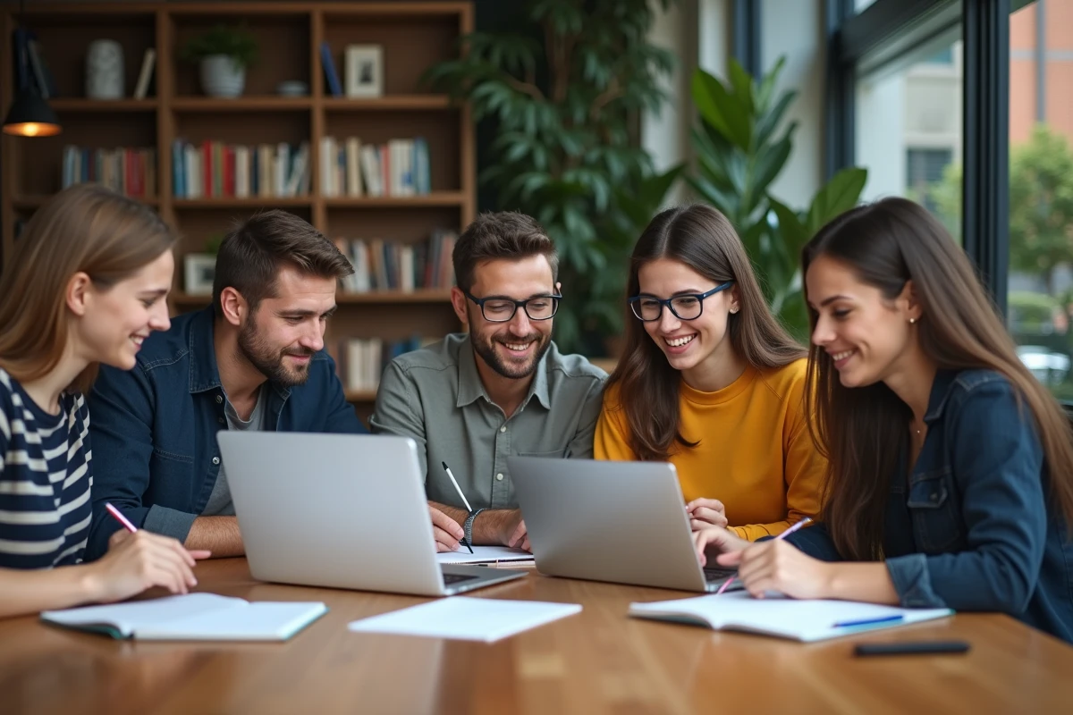 Groupe d'étudiants universitaires en collaboration